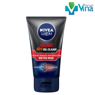 Sữa rửa mặt bùn khoáng Nivea Men kiểm soát nhờn & ngừa mụn (100g)