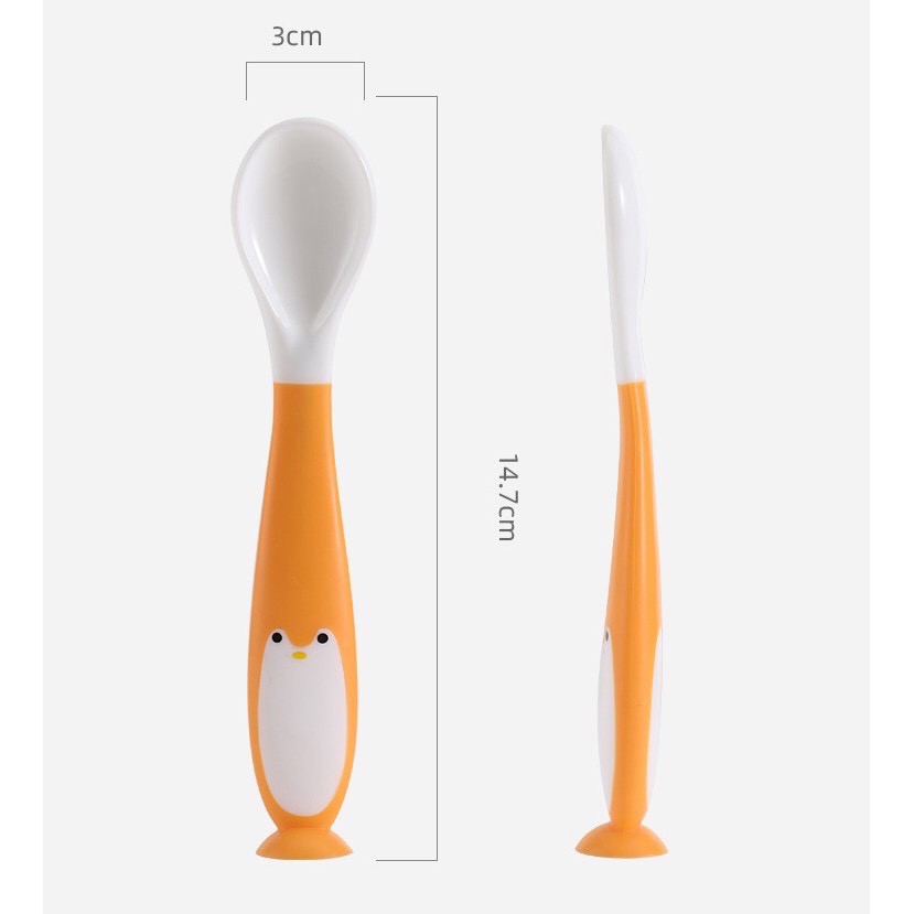 Sét muỗng nĩa tập xúc Misuta, thìa nĩa bẻ cong cho bé ăn dặm Misuta