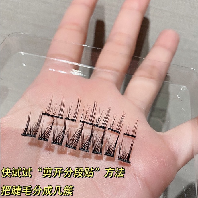 [Hàng mới về] Thân cây mỏng to! Set 5 Lông Mi Giả Màu Đen Siêu Mịn Phong Cách Nhật Bản Cho Búp Bê