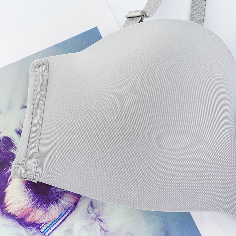 Áo ngực ECMLN không gọng không đường may màu trơn thời trang gợi cảm dành cho nữ