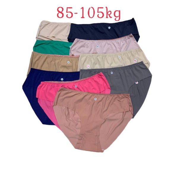 SET 10C QUẦN LÓT NỮ KHÔNG VIỀN BIGSIZE 40-105KG