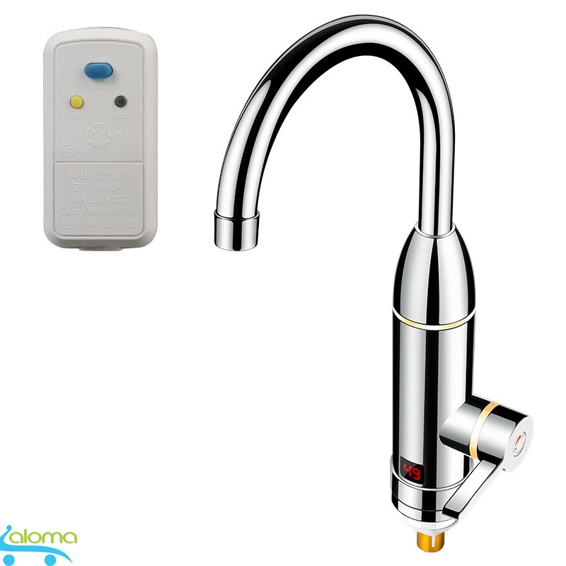 Máy làm nóng nước trực tiếp tại vòi Qwater IN-01 bằng inox kèm ổ điện chống giật