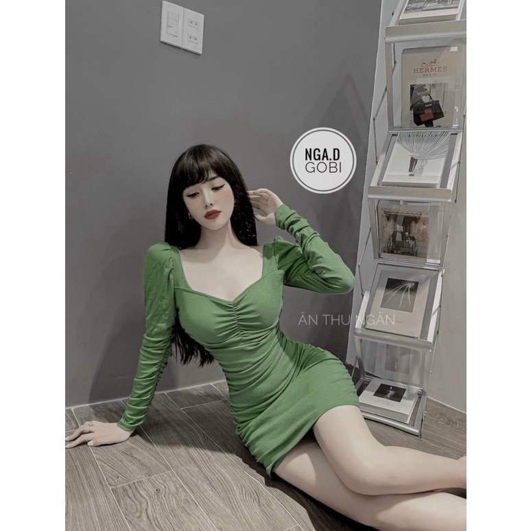 ĐẦM BODY NỮ TAY DÀI SANG TRỌNG TÔN DÁNG , SEXY THỜI TRANG CHO CÁC NÀNG HHP