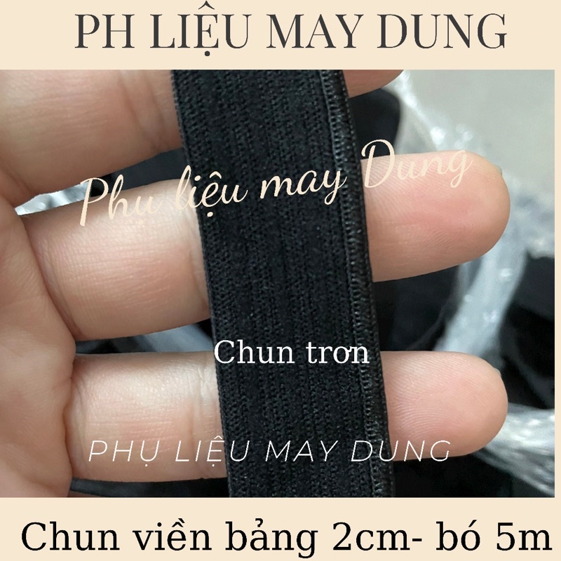 Thun kẹp/ chun kẹp viền bảng 2cm