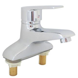 Vòi lavabo nóng lạnh 2 chân đồng mạ chrome eurolife el-aza 03