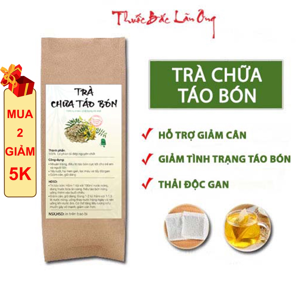 Trà phan tả diệp, thảo mộc hỗ trợ táo bón, giảm cân, detox, thải độc - Thuốc Bắc Lãn Ông