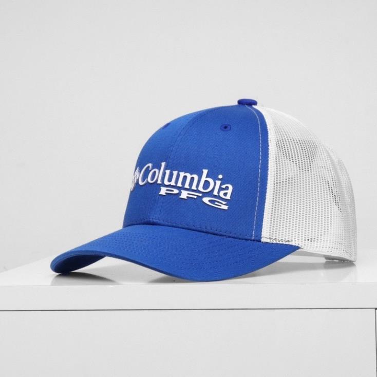 Mũ lưỡi trai chính hãng COLUMBIA PFG  phối lưới bít đuôi, đuôi cài chất vải cao cấp chuẩn xuất Hàn Quốc
