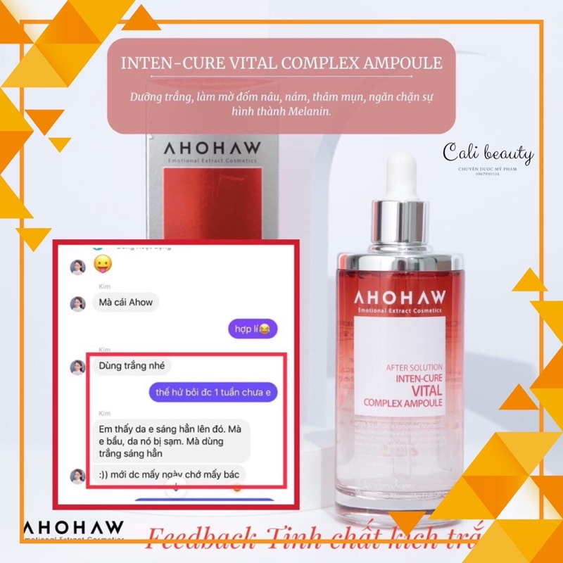 Serum dưỡng trắng da Ahohaw Hàn Quốc