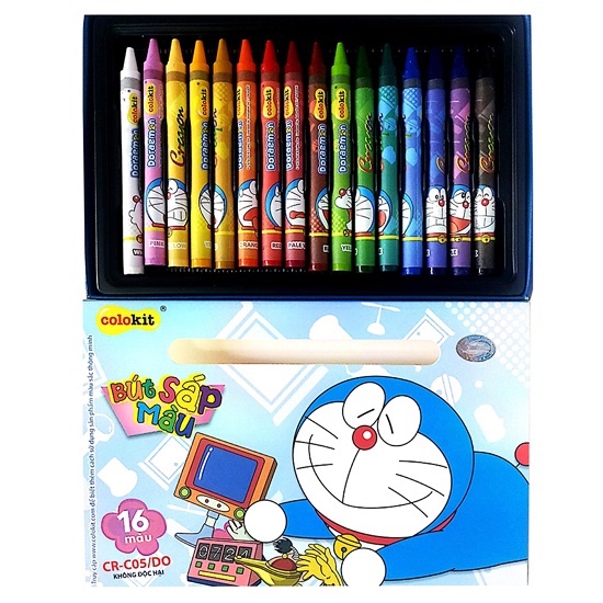 Bút Sáp Màu Colokit Doraemon CR-C05/DO (16 Màu)