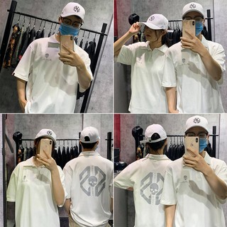 Áo thun Polo trắng unisex BigLogo SkullStore chính hãng vải cá sấu Cotton cao cấp - Thương hiệu SkullStore