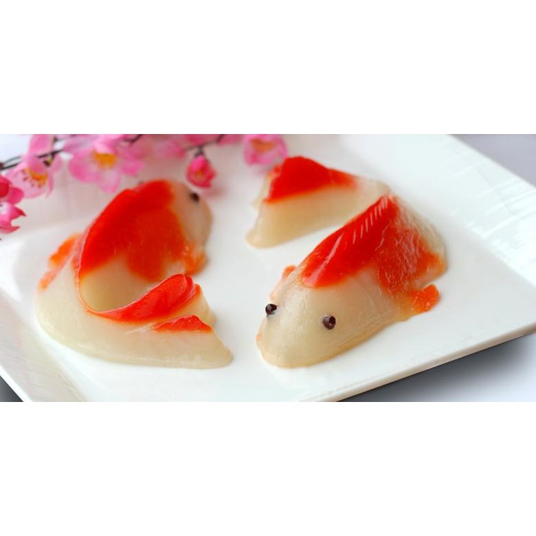 Khuôn thạch rau câu 9 cá chép nhỏ - Fish shaped tray VT-KD26