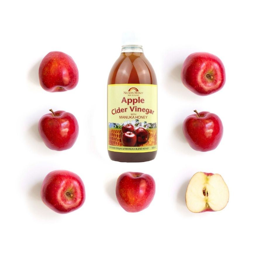 [Hỏa tốc] Giấm táo với mật ong Manuka Nelson Apple Cider Vinegar with Manuka Honey Blend 500ml