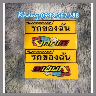 Bảng tên mica chữ Thái gắn xe Varrio2018_2020