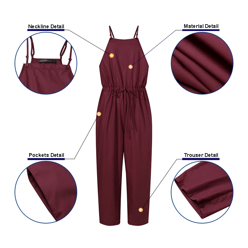 Áo Liền Thân ZANZEA Không Tay Màu Trơn Thoải Mái Thời Trang Cho Nữ | BigBuy360 - bigbuy360.vn