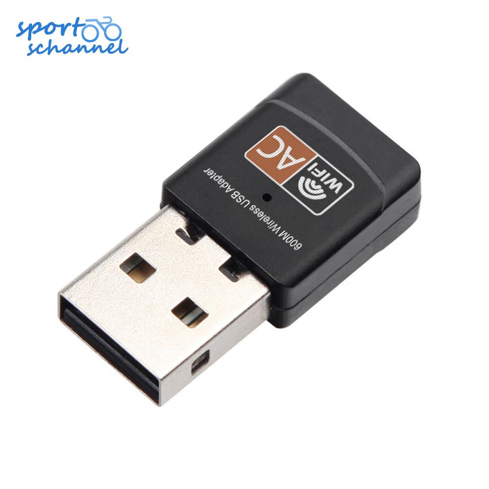 USB WiFi 600Mbps hai bằng tần 2.4G / 5G 802.11AC thiết kế cao cấp