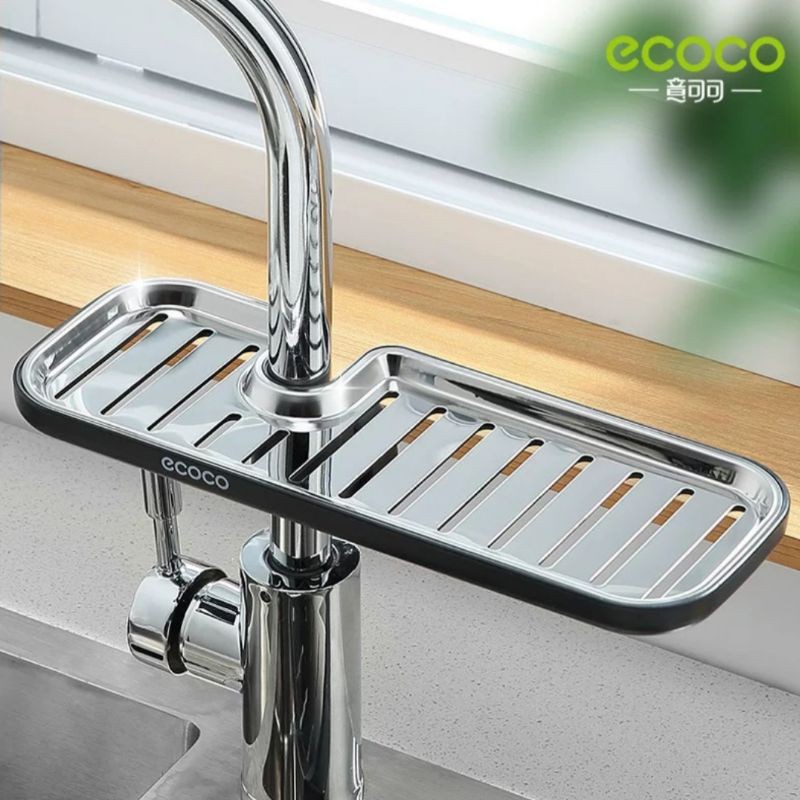 Khay để xà phòng, mớ rửa bát inox ECOCO cao cấp không hoen gỉ