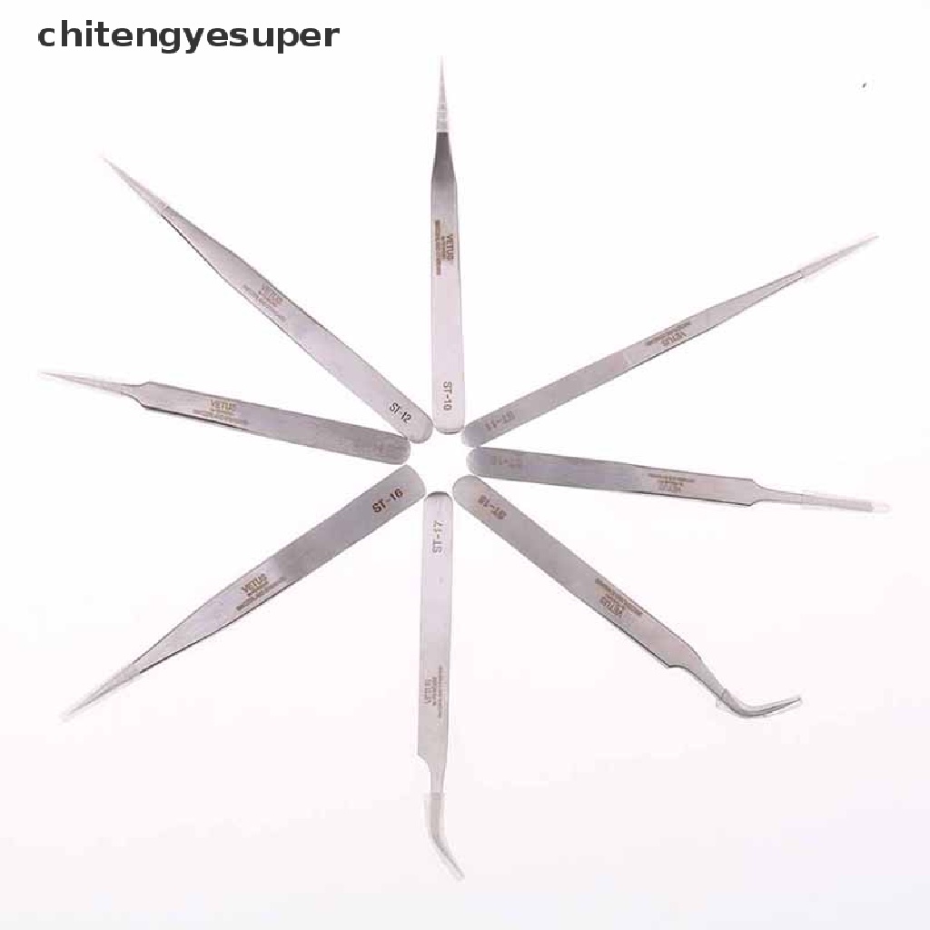 Chitengyesuper Bộ 8 Dụng Cụ Chính Xác Bằng Thép Không Gỉ Loại Bỏ Mụn Đầu Đen Và Mụn Trứng Cá CGS