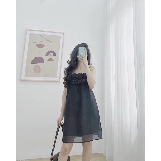 Váy hai dây bèo ngực siêu đẹp
