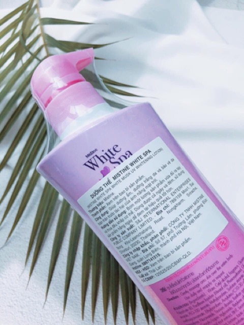 SỮA DƯỠNG THỂ MISTINE WHITE SPA WHITE MUSK UV WHITENING LOTION 400 ML