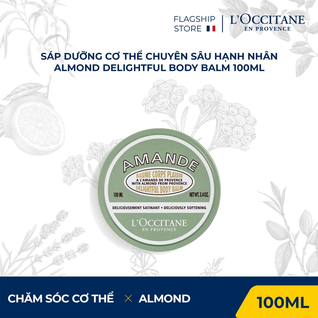 Sáp Dưỡng Cơ Thể Chuyên Sâu Hạnh Nhân L'Occitane Almond Body Balm 100ml