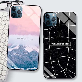 Ốp IPHONE 12, 12 Pro, 12 Promax Lưng Kính Cường Lực Cao Cấp Mới Nhất