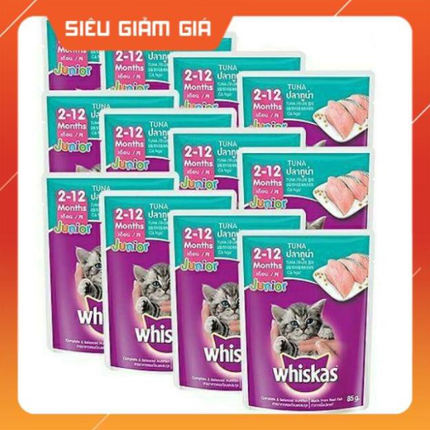 Pate Mèo Whiskas Junior Tuna 85g