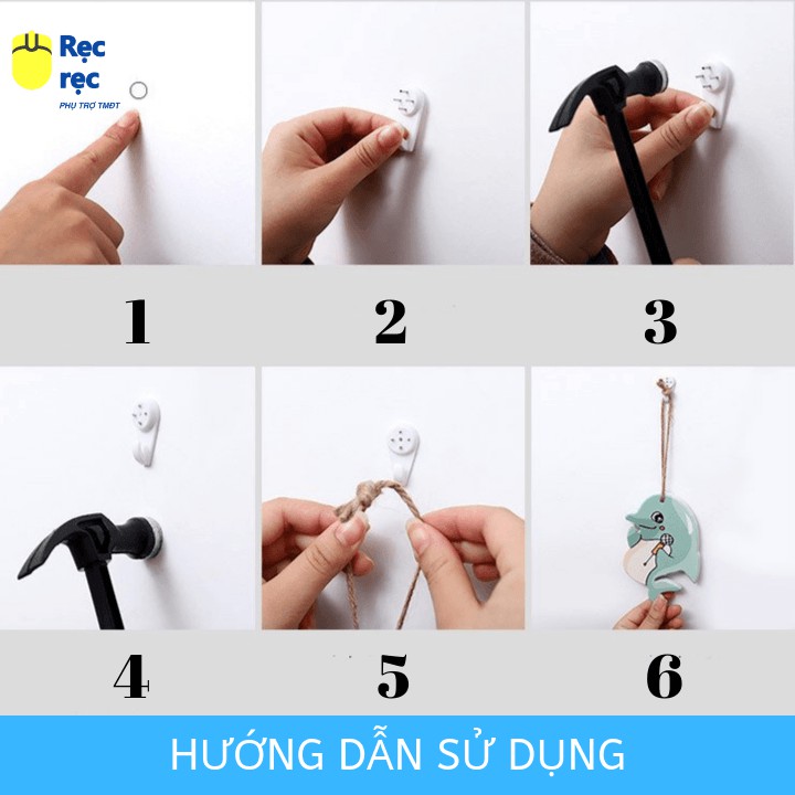 Đinh Treo Tranh 4 Chân, treo ảnh, đồng hồ treo tường