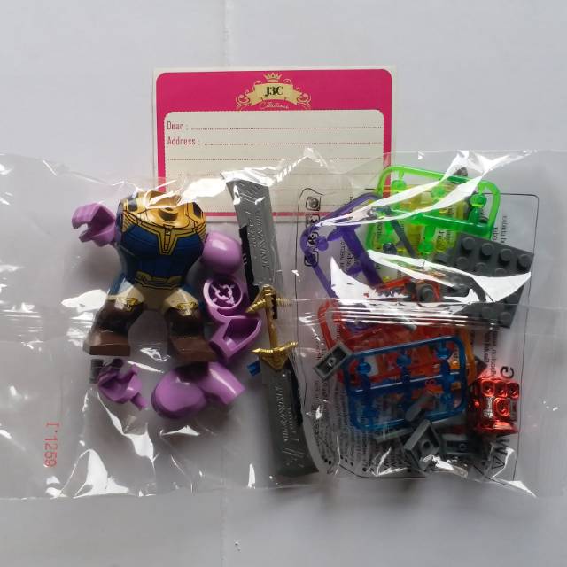 Mô Hình Lắp Ráp Lego Thanos Với Kiếm Sĩ Bên Phải Nano 36 Gems No Box Infinity War End Game