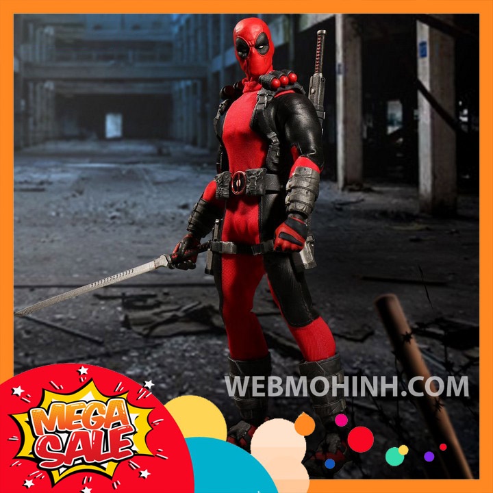 🌟GIÁ HỦY DIỆT🌟 Mô Hình Deadpool Giáp Bằng Vải Thật Có Khớp Cử Động Mezco