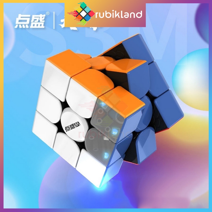 Rubik DianSheng Solar S3M 2021 Stickerless Rubic 3x3 Có Nam Châm 3 Tầng Đồ Chơi Trí Tuệ