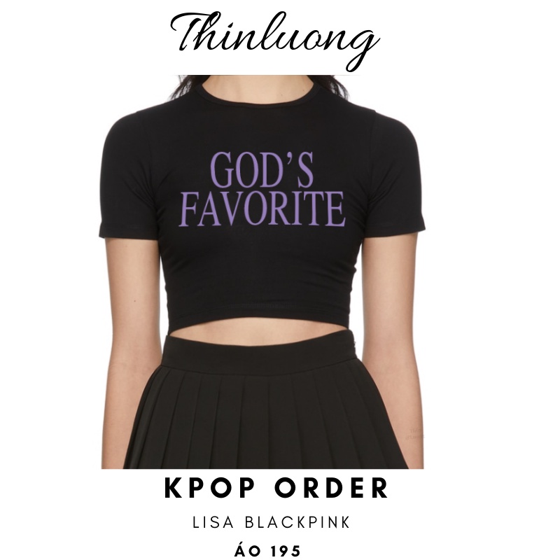 (Sẵn - Video) Áo thun croptop màu đen giống Lisa Blackpink
