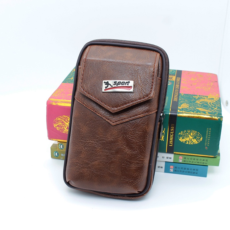 Túi Da Pu Đeo Hông Đựng Điện Thoại Đa Năng Chống Thấm Nước