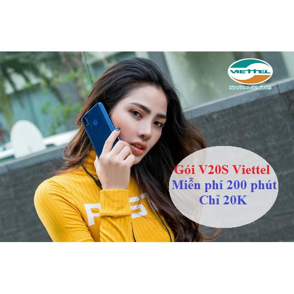 Bán Sim 4G Viettel V20S: 20k/tháng = 200 phút nội mạng - V50C: 50k/tháng = 2Gb + 1000 phút nội mạng