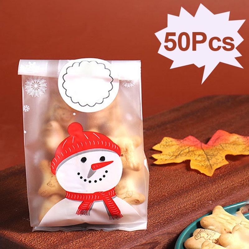 Bộ 50 Túi Đựng Quà Giáng Sinh