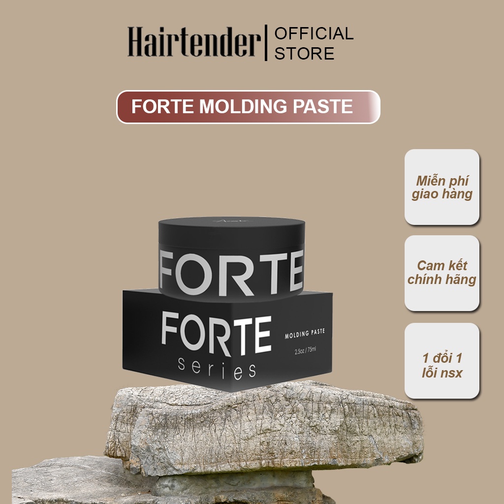Sáp vuốt tóc tạo kiểu giữ nếp tóc chính hãng FORTE Molding Paste loại 75ml hương Chanh vani