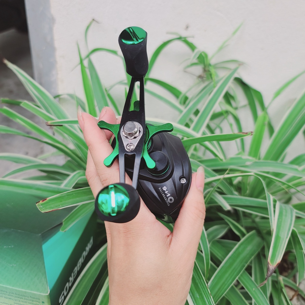 Máy ngang Câu Lure Proberos Xanh Đen full kim loại chất lượng cao thegioidocaulure68