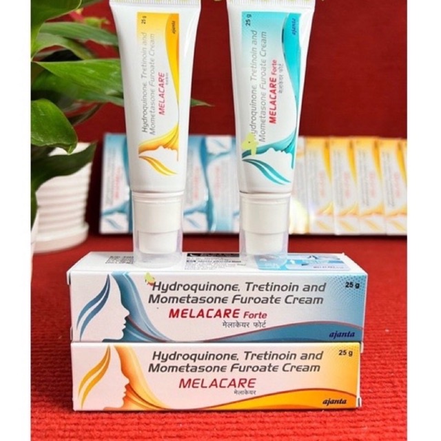 Kem xoá nám tàn nhang Melacare hydroquin 2% và 4% tretinoin 0,025% mometasone furoate 0,1%