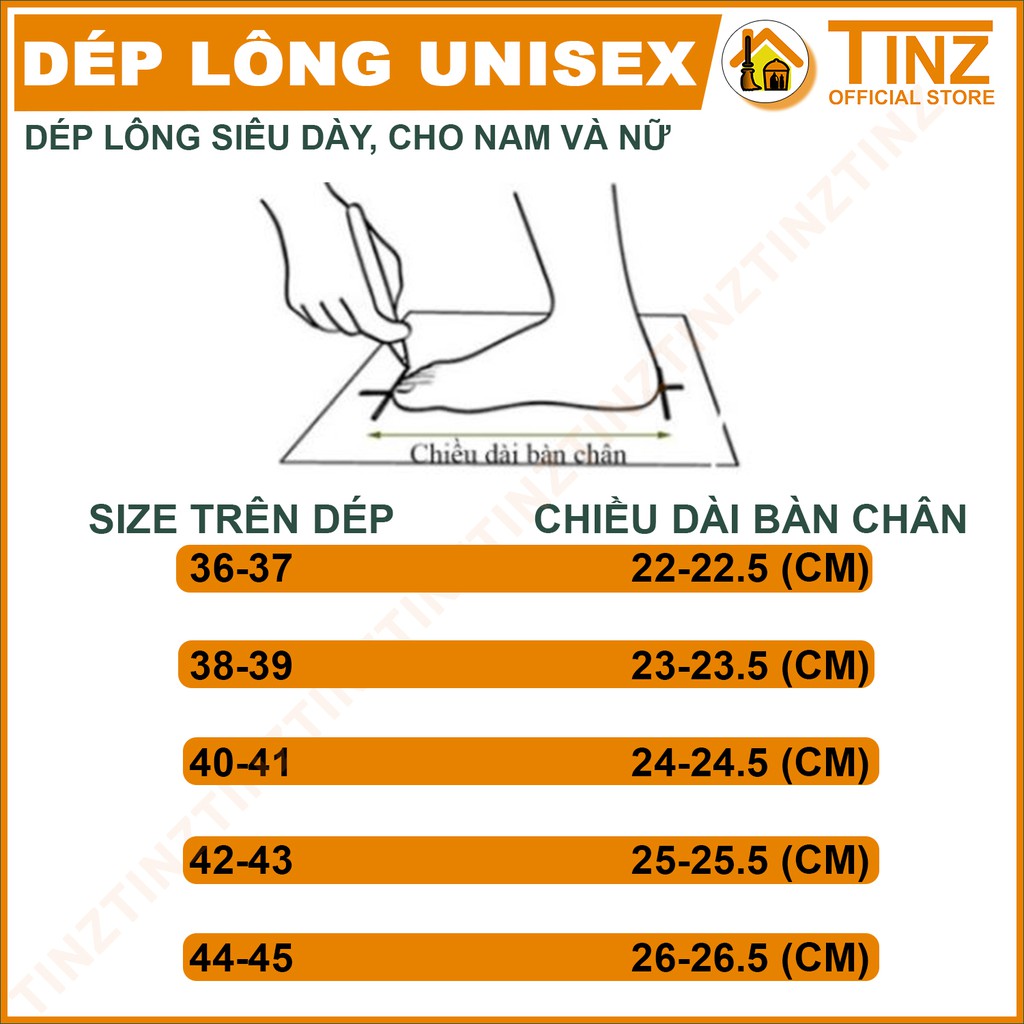 Giày Lông Mang Trong Nhà Unisex TINZ Giày Đi Trong Nhà Mèo Siêu Ấm