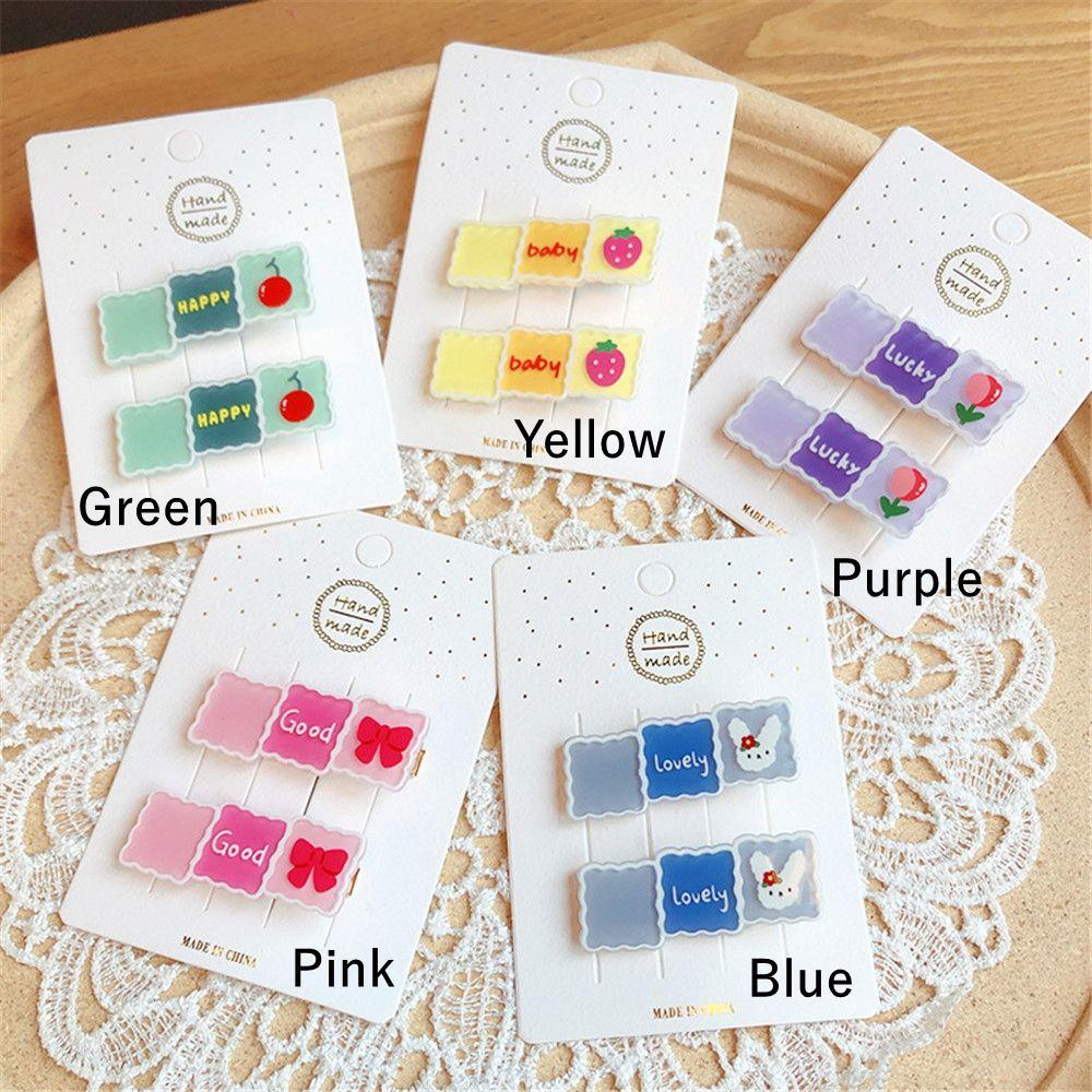 1 Cặp Kẹp Tóc Hình Trái Cây Hoạt Hình Cho Bé