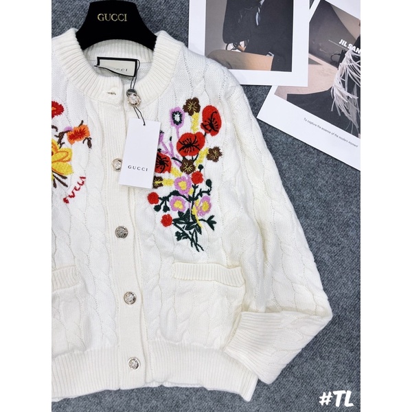 Cadigan gc hoa thêu