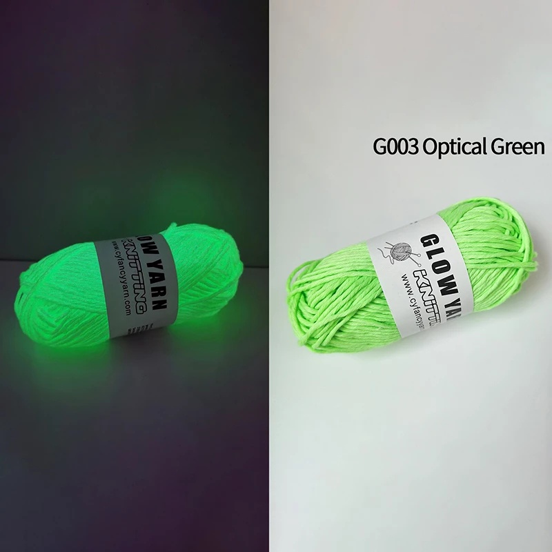 Cuộn Len Đan Sợi Polyester Dày Dặn Màu Dạ Quang