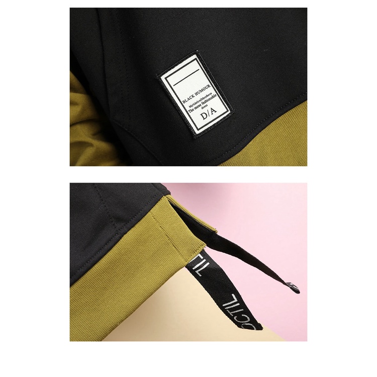 Áo Hoodie Giả Hai Lớp Dáng Rộng Phong Cách hong kong Thời Trang Mới 2022 Cho Nam