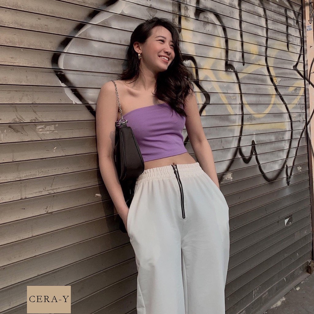 Áo bra áo quây croptop CERA-Y màu đen CRA031