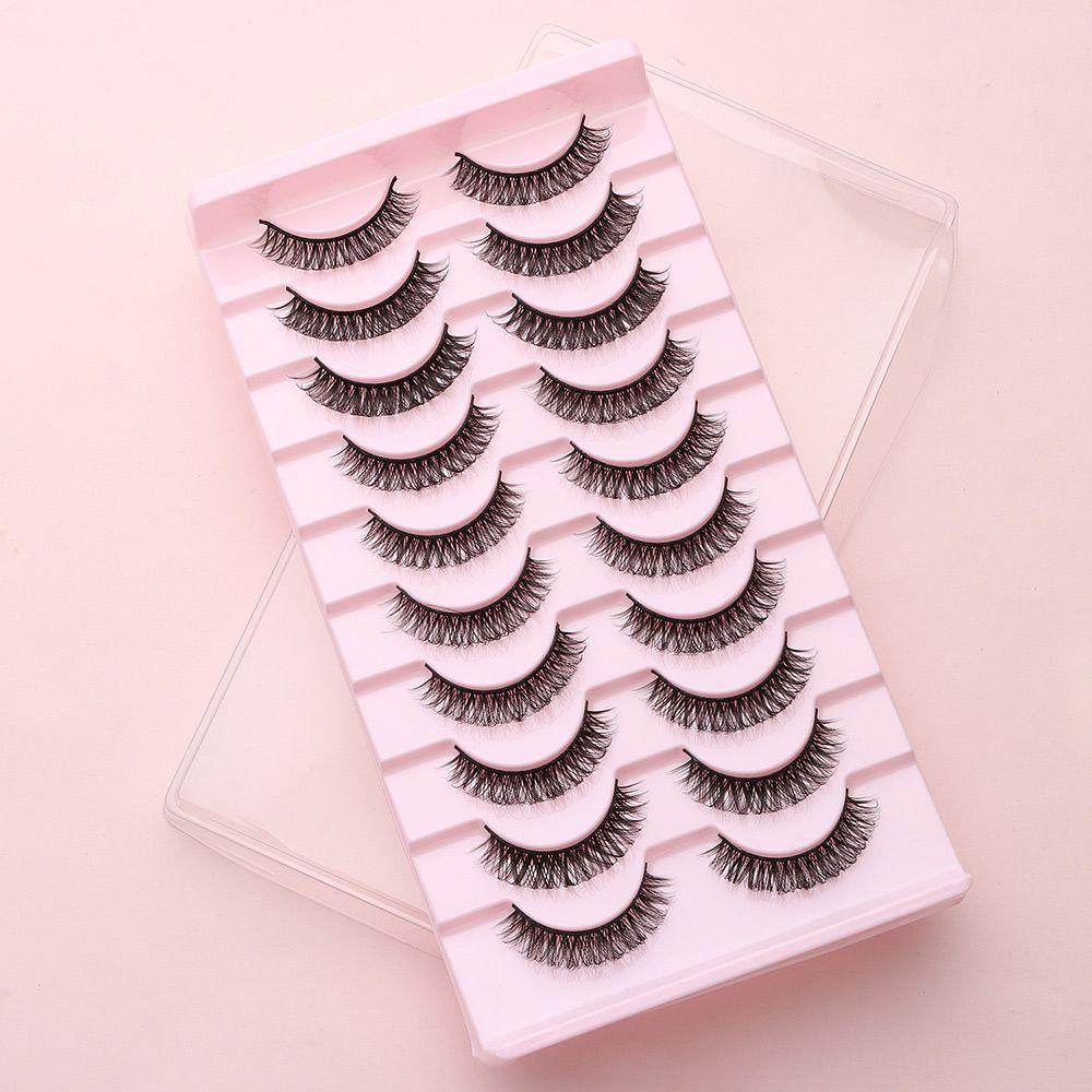 Xiantin Set 10 Cặp Lông Mi Giả XIANTIN Uốn Cong Tự Nhiên Có Thể Tái