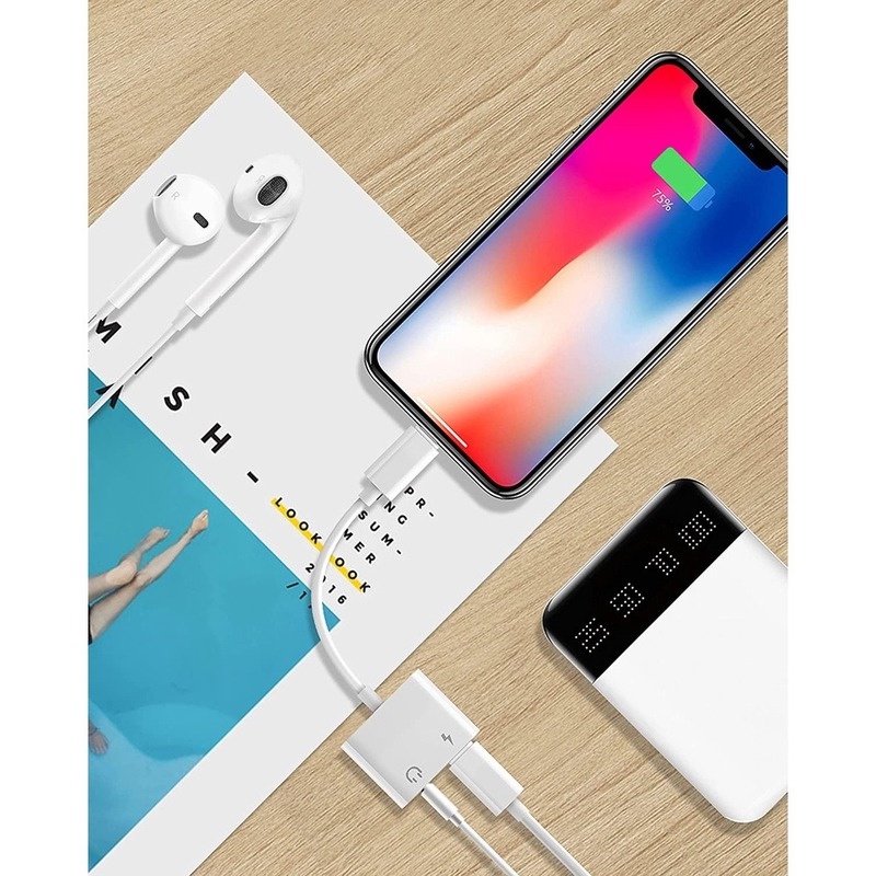 Giắc Cắm Chuyển Đổi Cổng 3.5mm Cho i-Phone 12 / 11 / XS / XR / X 8 7