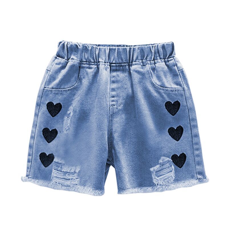 Quần Short Jean Cho Bé Gái Từ 3-12 Tuổi