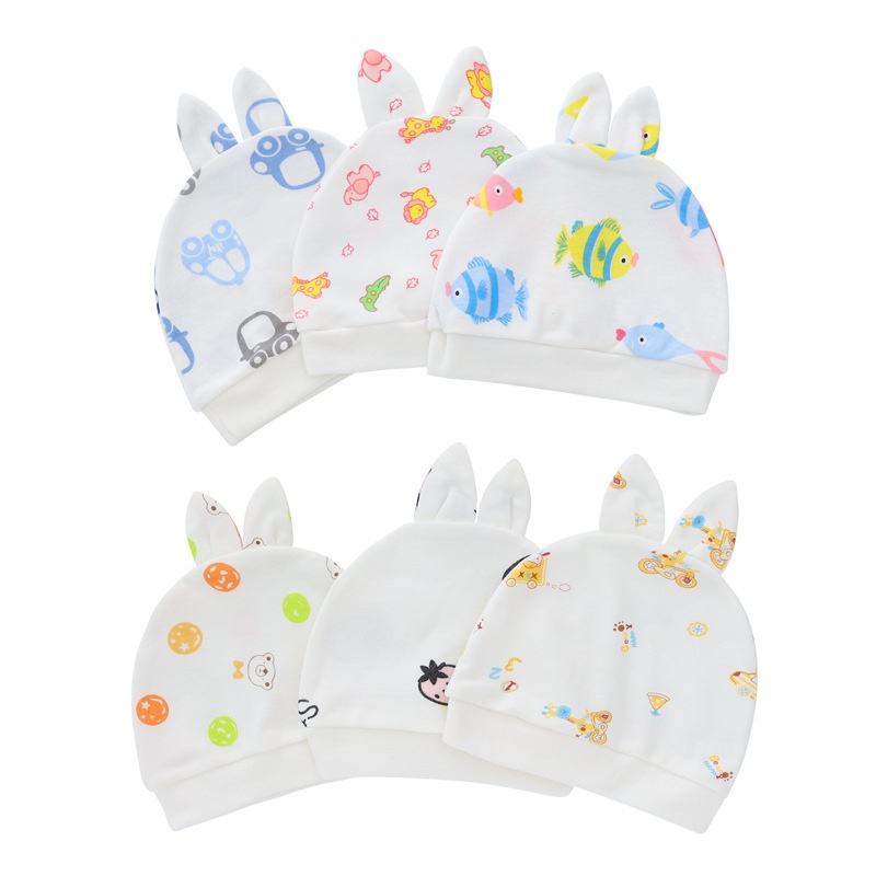 Set 9 món đồ gồm nón + găng tay + vớ chân dễ thương cho bé sơ sinh 0-6 tháng tuổi