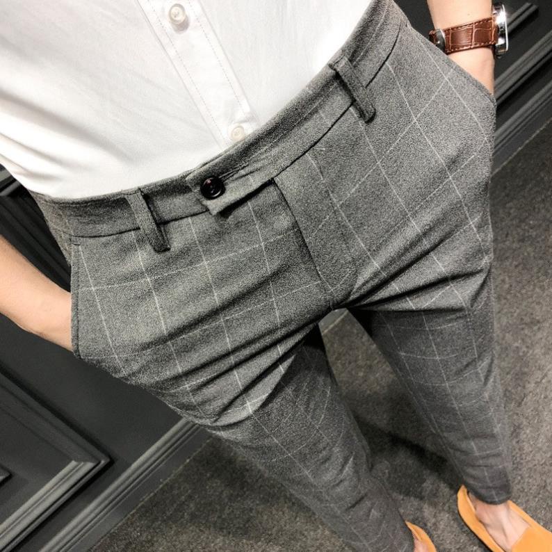 Quần âu nam kẻ caro cá tính Q1906 | BigBuy360 - bigbuy360.vn