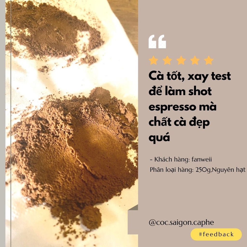 Yellow Bourbon Cà phê Arabica Cầu Đất nguyên chất rang mộc gu nhẹ nhàng pha máy, pha phin, pour over C.O.C Saigon | BigBuy360 - bigbuy360.vn