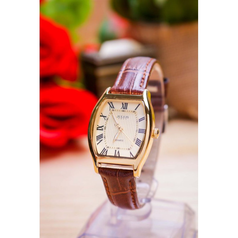 Đồng Hồ Nữ dây da JA-703 Julius Hàn Quốc